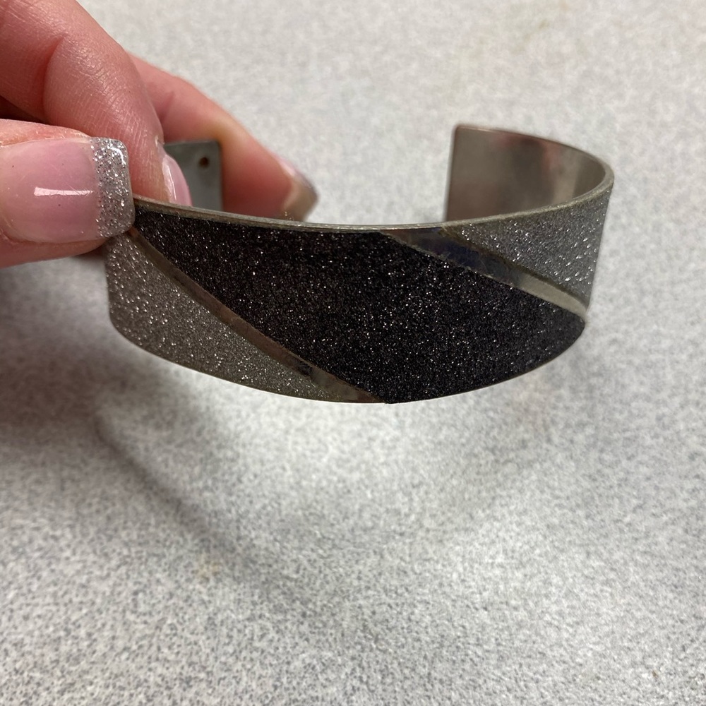 Silver and Dark Grey bracelet